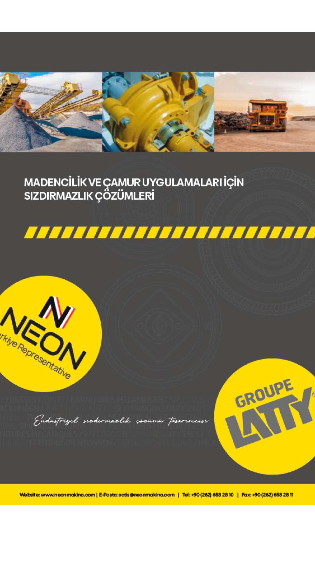 MADENCİLİK VE ÇAMUR UYGULAMALARI İÇİN SIZDIRMAZLIK ÇÖZÜMLERİ